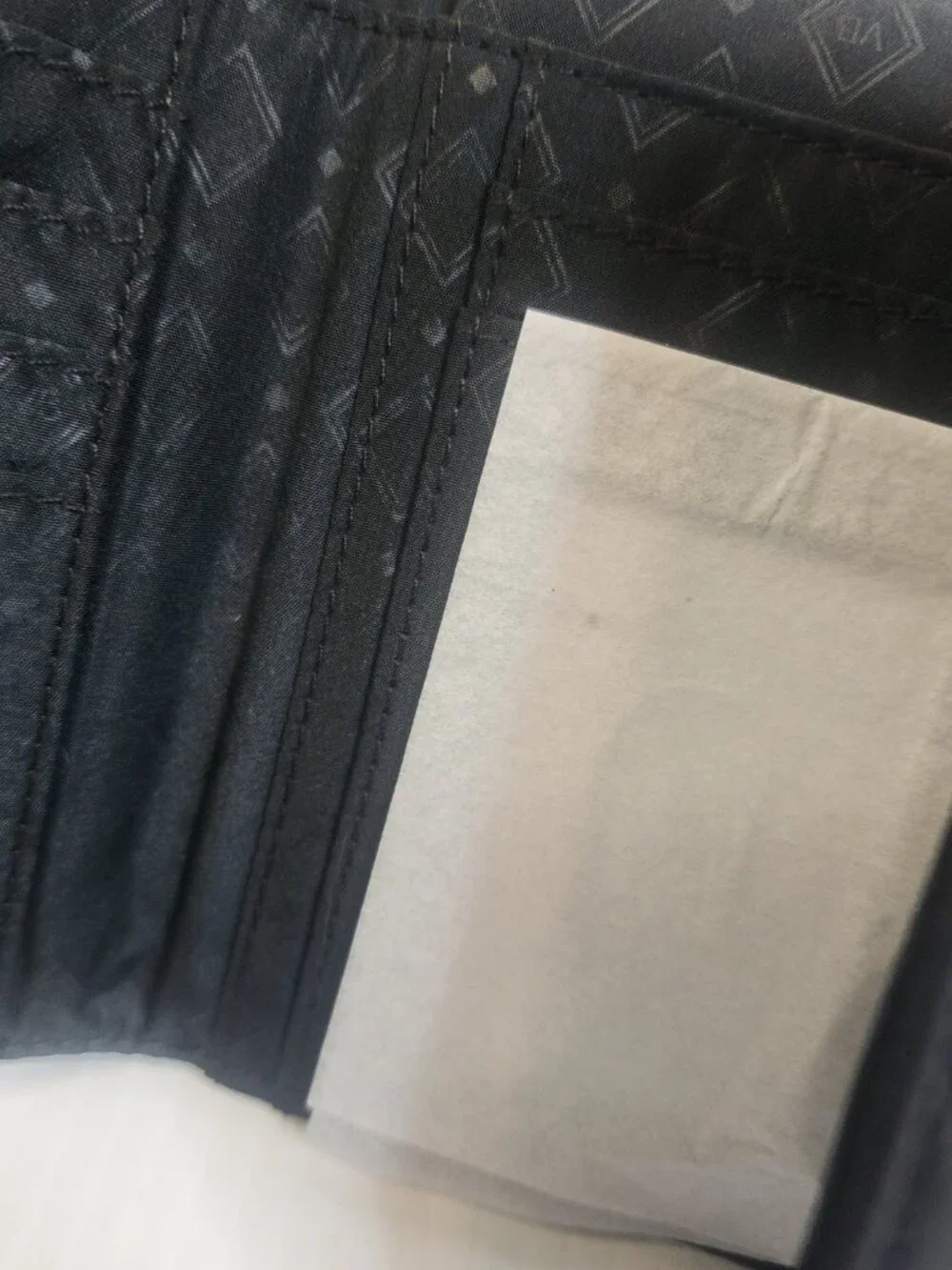 Black Quilted Vera Bradley Trifold Wallet - Picture 7 of 9